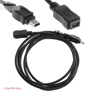 【DREAMLIFE】Sale 1.5M Type Male to Female Charging Data sync Black USB B Extension Cable