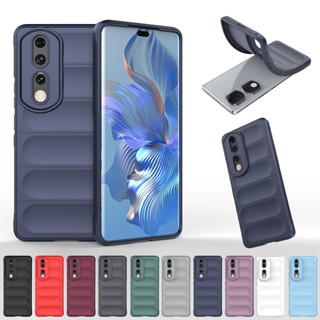 สําหรับ Honor 90 90 Pro เคส ELVEV กันกระแทก ล้างทําความสะอาดได้ ผิวนุ่ม TPU ป้องกันเลนส์ ฝาหลัง