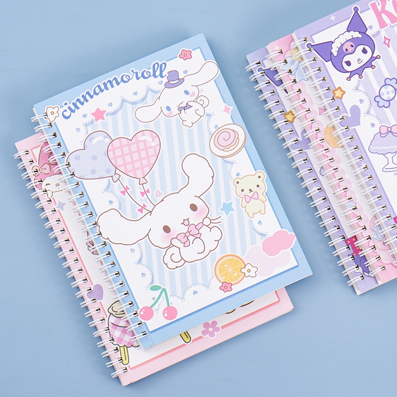 sanrio-สมุดไดอารี่-สมุดวาดภาพ-ลาย-kuromi-my-melody-cinnamoroll-sketchbook-primary-school-สําหรับนักเรียนประถม