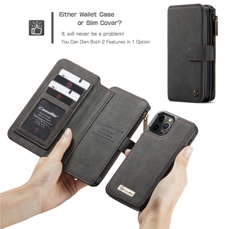 caseme-เคสโทรศัพท์มือถือหนัง-ฝาพับแม่เหล็ก-พร้อมช่องใส่บัตร-มีซิป-สําหรับ-iphone-12-13-11-pro-max-xs-x-xr-se-2022-8-plus