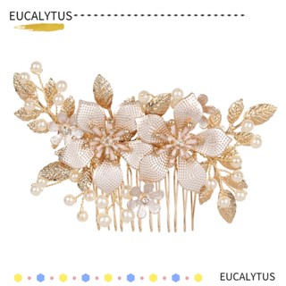 EUCALYTUS หวีปักผมประดับดอกไม้ สำหรับผู้หญิง