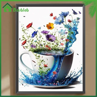 【Doub X ✮】ภาพวาดปักเพชร ทรงกลม ลายน้ําตก 5D DIY สําหรับตกแต่งบ้าน ✮