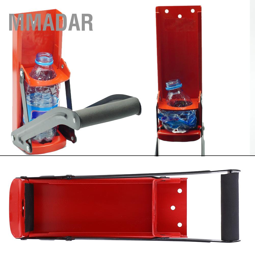 mmadar-500ml-can-crusher-red-steel-rubber-handle-เครื่องมือรีไซเคิลขวดพลาสติกพร้อมที่เปิด