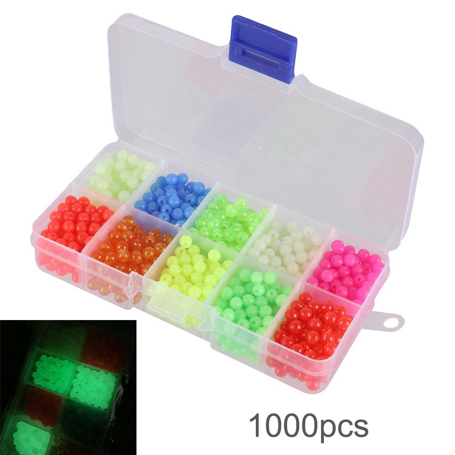 ลูกปัดพลาสติกเรืองแสง-คละสี-ขนาด-5-มม-สําหรับตกปลา-จํานวน-1000-ชิ้น