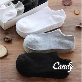 Candy Kids  บาท 1 !1 บาท ถุงเท้า ข้อสั้น สีพื้น  ลาย ผ้านิ่ม 2023NEW Au0341 พิเศษ สไตล์เกาหลี Trendy Korean Style A96N00H 36Z230909