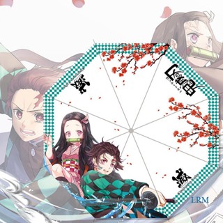 Bcf ร่มพับอัตโนมัติ ลายการ์ตูนอนิเมะ Demon Slayer Kimetsu No Yaiba Ninja Samurai