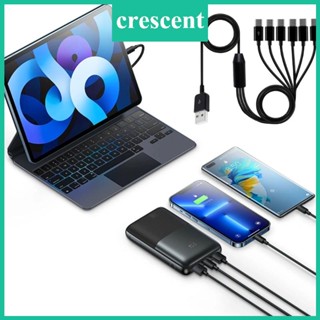 Cre 6 in 1 อะแดปเตอร์แยกสายชาร์จ USB2 0 ตัวผู้ เป็น 6 Type-c ตัวผู้ 0 5 ม. 1 5 ม.