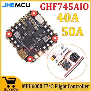 Jhemcu GHF745AIO MPU6000 F745 ตัวควบคุมการบิน BLHELI32 G071 40A 50A 4in1 ESC 25.5X25.5 มม. 3-6S สําหรับโดรน FPV Freestyle