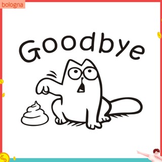 {bologna} สติกเกอร์ติดผนังห้องน้ํา ลายตัวอักษร Goodbye ลอกออกได้ DIY