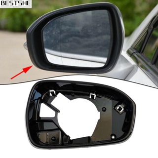 กรอบกระจกมองข้างซ้าย ABS ทนทาน สีดํา สําหรับ Ford Fusion 2013 2020