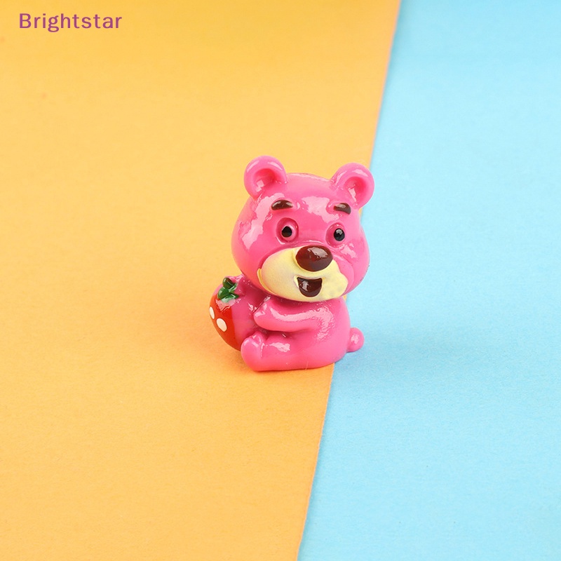 brightstar-ใหม่-กิ๊บติดผม-รูปหมีสตรอเบอร์รี่น่ารัก-diy-อุปกรณ์เสริม-สําหรับตกแต่งผม-เคสโทรศัพท์