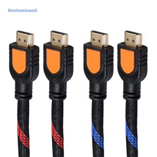 [ElectronicMall01.th] สายเคเบิลต่อขยาย HDMI ตัวผู้ เป็นตัวผู้ HDMI 4K 3D 1.4V 1080P HD สําหรับ HD