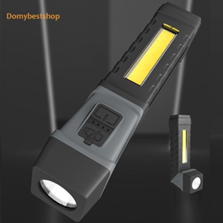 [Domybestshop.th] ไฟฉาย LED COB 300LM 800mAh 5 เกียร์ สําหรับเดินป่า กลางแจ้ง ✅