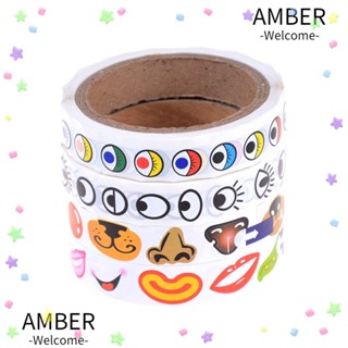 Amber สติกเกอร์ รูปดวงตา จมูก ปาก สําหรับติดตกแต่งแล็ปท็อป ของขวัญวันเกิด