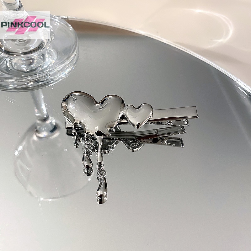 pinkcool-กิ๊บติดผมโลหะ-รูปหัวใจน่ารัก-เครื่องประดับแฟชั่น-สไตล์พังก์โกธิค-สําหรับผู้หญิง