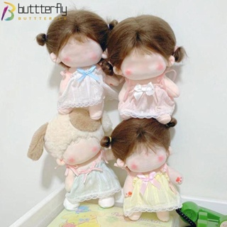 Buttterfly เสื้อผ้าตุ๊กตา ผ้าฝ้าย แฮนด์เมด หลากสี สําหรับตุ๊กตาไอดอล 10 ซม. 20 ซม.