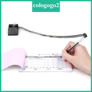 Cologogo2 ชุดปากกาหมึกเจล 0 5 มม. 6 ชิ้น พร้อมโซ่กาว สําหรับสํานักงาน ต้อนรับ และบัญชี