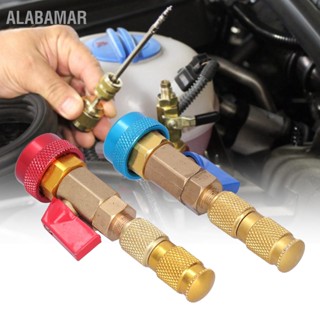 ALABAMAR 2pcs A/C Valve Core Remover Installer เครื่องมือกำจัดแบบปรับได้ High Low Coupler สำหรับ R134/R12