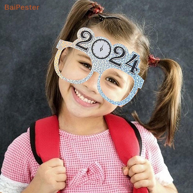 baipester-กรอบรูปกระดาษ-ลาย-happy-new-year-ปี-2024-อุปกรณ์เสริม-สําหรับถ่ายรูป