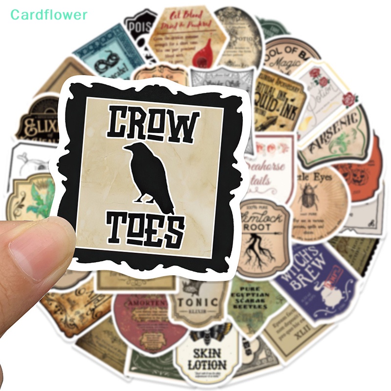 lt-cardflower-gt-สติกเกอร์ติดขวดน้ํา-ลายแม่มด-น่ากลัว-สําหรับตกแต่งบ้าน-ปาร์ตี้ฮาโลวีน-ห้องครัว-ห้องน้ํา-ลดราคา