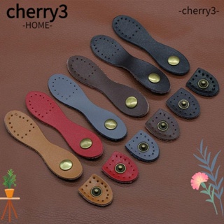 Cherry3 ตัวล็อกกระเป๋าสตางค์ แบบหนัง แฮนด์เมด DIY