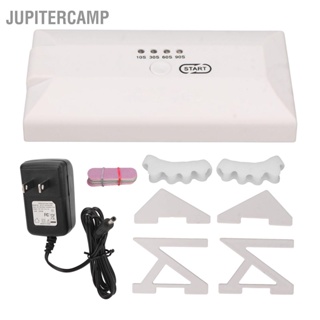 JUPITERCAMP UV Nail Gel Lamp Fast Curing 200W 4 Timers LED Display 17pcs Chips Light US Plug 100‑240V