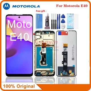 อะไหล่หน้าจอสัมผัส LCD 6.5 นิ้ว แบบเปลี่ยน สําหรับ Motorola MOTO E40 XT2159 MOTO E40 LCD