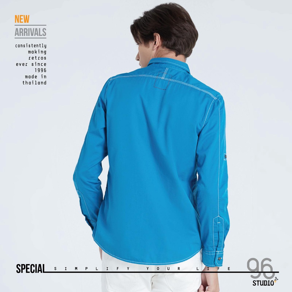 เสื้อเชิ้ตเเขนยาว-jx-42-สีฟ้า