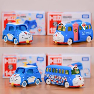 Tomica TAKARA TOMY โดราเอมอน รถเคลื่อนย้าย ตุ๊กตา เครื่องเวลา สีฟ้า ของเล่นสะสม สําหรับเด็ก ของเล่นแมวเครื่อง