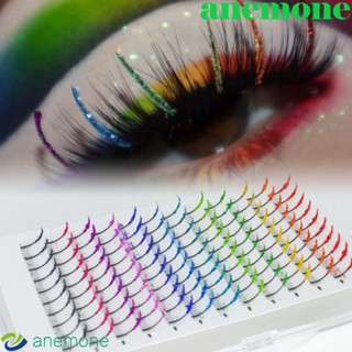 Anemone ขนตาปลอม แต่งกลิตเตอร์ คลัสเตอร์ สําหรับแต่งหน้า