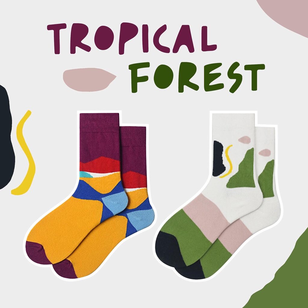 emmtee-emmbee-ถุงเท้า-tropical-forest