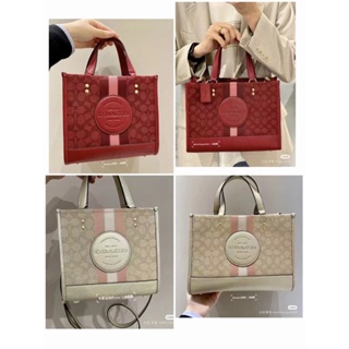 Dempsey Tote CG096 CE984 ผ้าใบ หญิง กระเป๋าสะพายข้าง COAC H กระเป๋าช้อปปิ้งความจุขนาดใหญ่