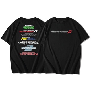 Need For Speed เสื้อยืดแขนสั้นคอกลม Cotton 100% สกรีนลาย