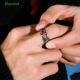 Bluevelvet Pixiu แหวนนิ้วมือ ปรับขนาดได้ เสริมฮวงจุ้ย สําหรับผู้ชาย