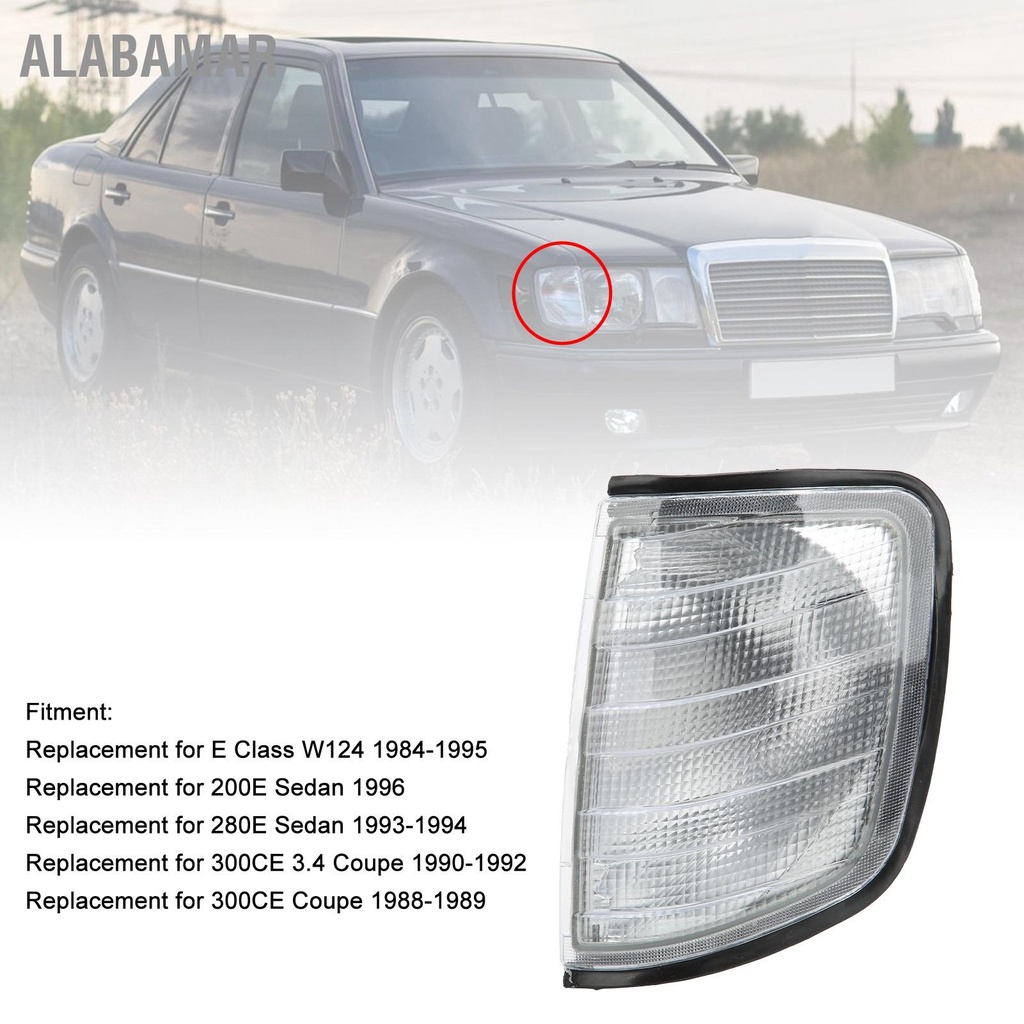 alabamar-ไฟมุมรถ-perfect-match-2ba004693031-สำหรับ-e-class-w124-1984-1995-สีขาว