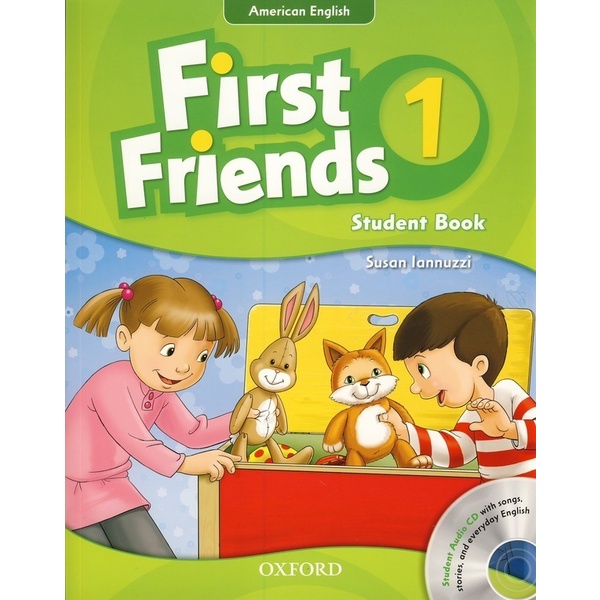 bundanjai-หนังสือเรียนภาษาอังกฤษ-oxford-first-friends-1-american-english-students-book-cd-p