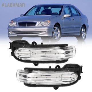 ALABAMAR กระจกมองหลัง LED ไฟเลี้ยวกันน้ำสำหรับ Mercedes-Benz C-Class W203 4 ประตู 2004-2007