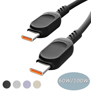 สายเคเบิลชาร์จเร็ว 60W 100W USB C เป็น USB C 5A PD3.0 Type C เป็น Type C สําหรับแล็ปท็อป Xiaomi