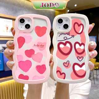 เคสโทรศัพท์มือถือ ซิลิโคนนิ่ม TPU กันกระแทก กันฝุ่น ลายหัวใจ สีชมพู สําหรับ iPhone 14 13 12 11 Promax 6 6S 7 8 Plus X XR XSMax SE