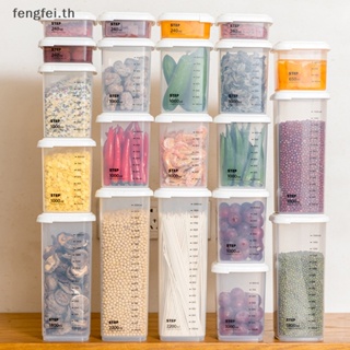Fengfei กล่องซีลใส ทรงสี่เหลี่ยม สําหรับใส่อาหาร ในตู้เย็น