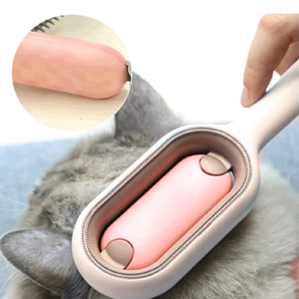 aimy-universal-pet-knots-remover-multifunctional-cat-dog-cleaning-brush-w-wipes