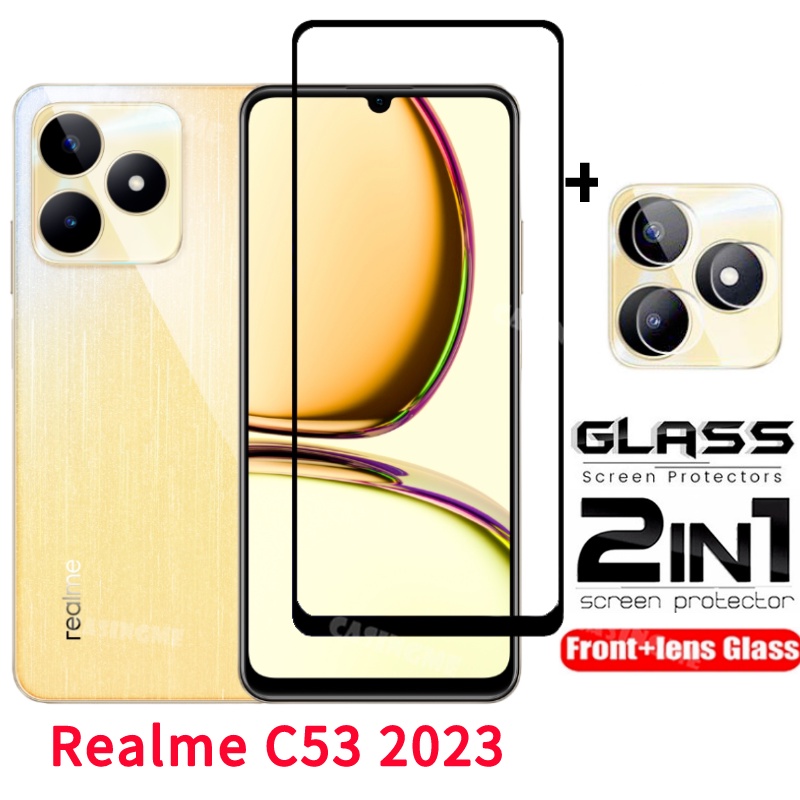 2in1-ฟิล์มกระจกนิรภัยกันรอยหน้าจอ-แบบใส-สําหรับ-realme-c53-c55-realme-c53-c55-realmec53-c-53-55-53c-2023-4g-5g