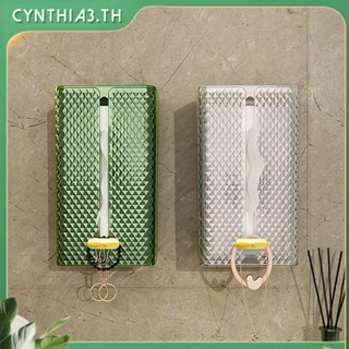 กล่องผ้ากระดาษติดผนังผ้าขนหนูใบหน้ากระดาษ Washcloth การจัดเก็บห้องน้ำห้องส้วมห้องครัวคว่ำกระดาษลิ้นชักแสงหรูหราใส Cynthia