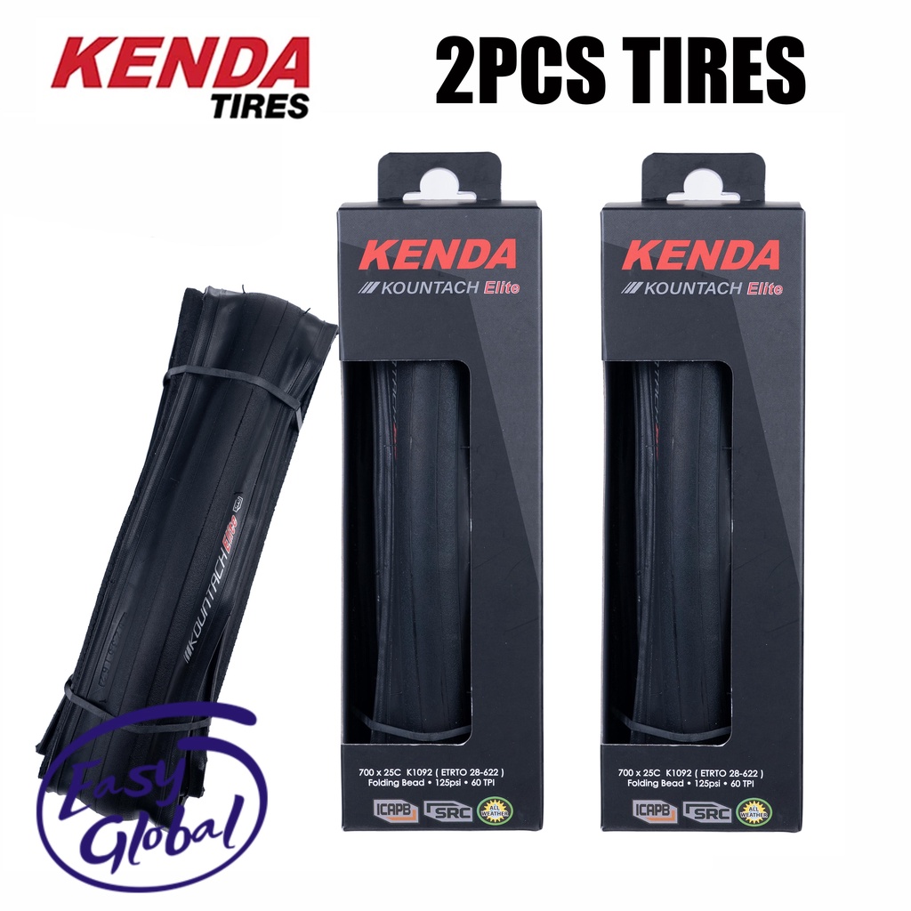 Kenda K1092 ยางจักรยาน 700x25/28C KOUNTACH ELITE ลูกปัดพับ ยางจักรยาน ...