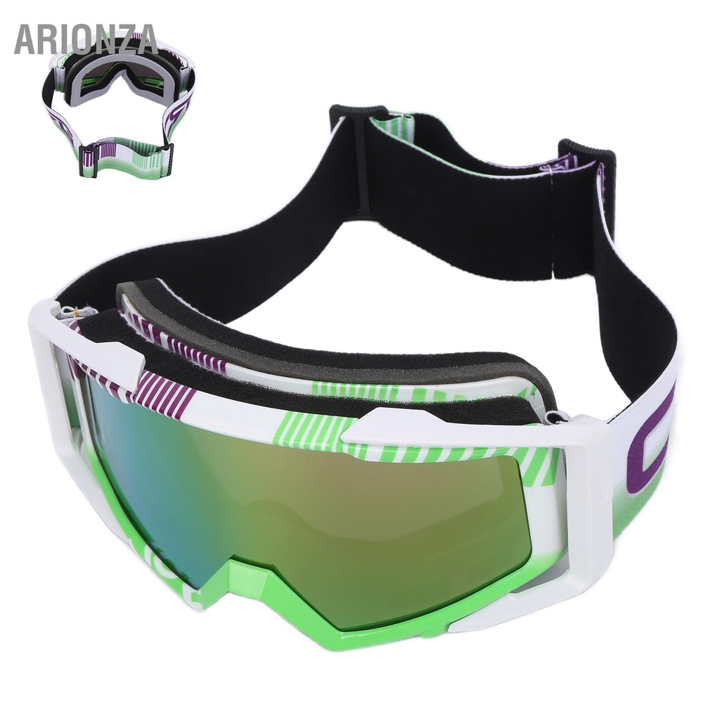 arionza-แว่นตามอเตอร์ไซค์พร้อมสายรัดปรับระดับได้-ทนทานต่อรังสี-uv-สวมใส่สบายสำหรับรถวิบาก-atv