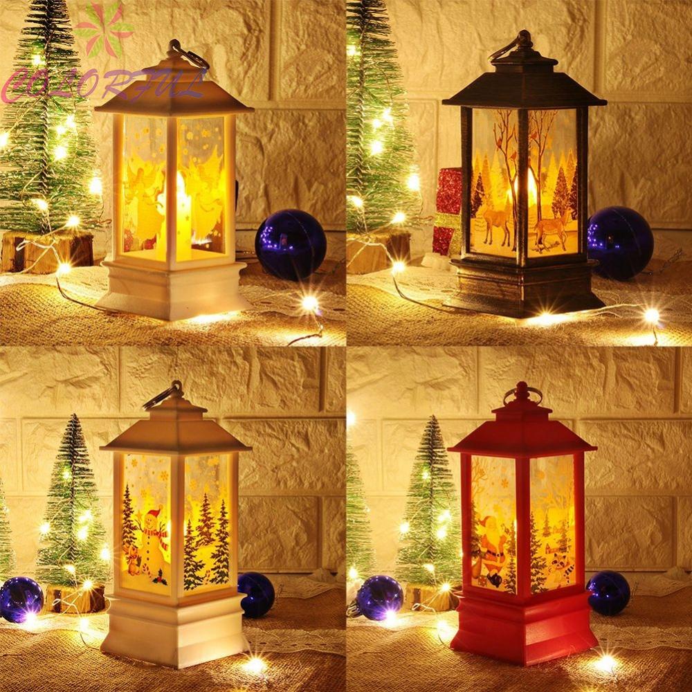 【COLORFUL】Table Lamp Castle Lights 8821cm As Shown Plastic Three AAA ...