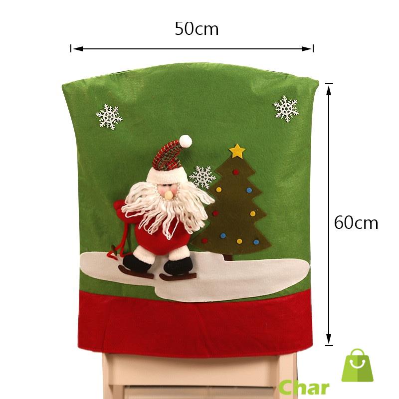 christmas-chair-cover-ตกแต่งคริสต์มาสซานตาคลอสคริสต์มาสสโนว์แมนเก้าอี้ครอบคลุมร้านอาหารโรงแรมวันหยุดจัดเก้าอี้ครอบคลุม