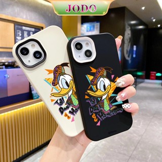 3 In 1 เคสโทรศัพท์ซิลิโคน TPU แบบนิ่ม กันกระแทก กันฝุ่น ลายโดนัลด์ดั๊ก สําหรับ iPhone 15 14 13 12 11 Promax 6 6S 7 8 Plus X XR XSMax SE