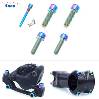 【Anna】Bicycle Screw Stem Lightweight M4/M5/M6 MTB No Rust Part Titanium Alloy