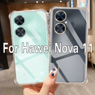 เคส Huawei Nova 11i 11 Pro ซิลิโคน นิ่ม คุณภาพสูง ใส Huawei Nova 11 11i 10 9 8 8i Pro SE 5T เคสป้องกัน TPU นิ่ม